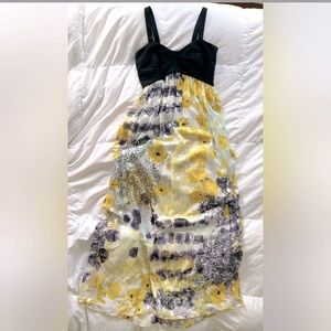 Diane Von Furstenberg Silk Asti Silver Met Dot Dress